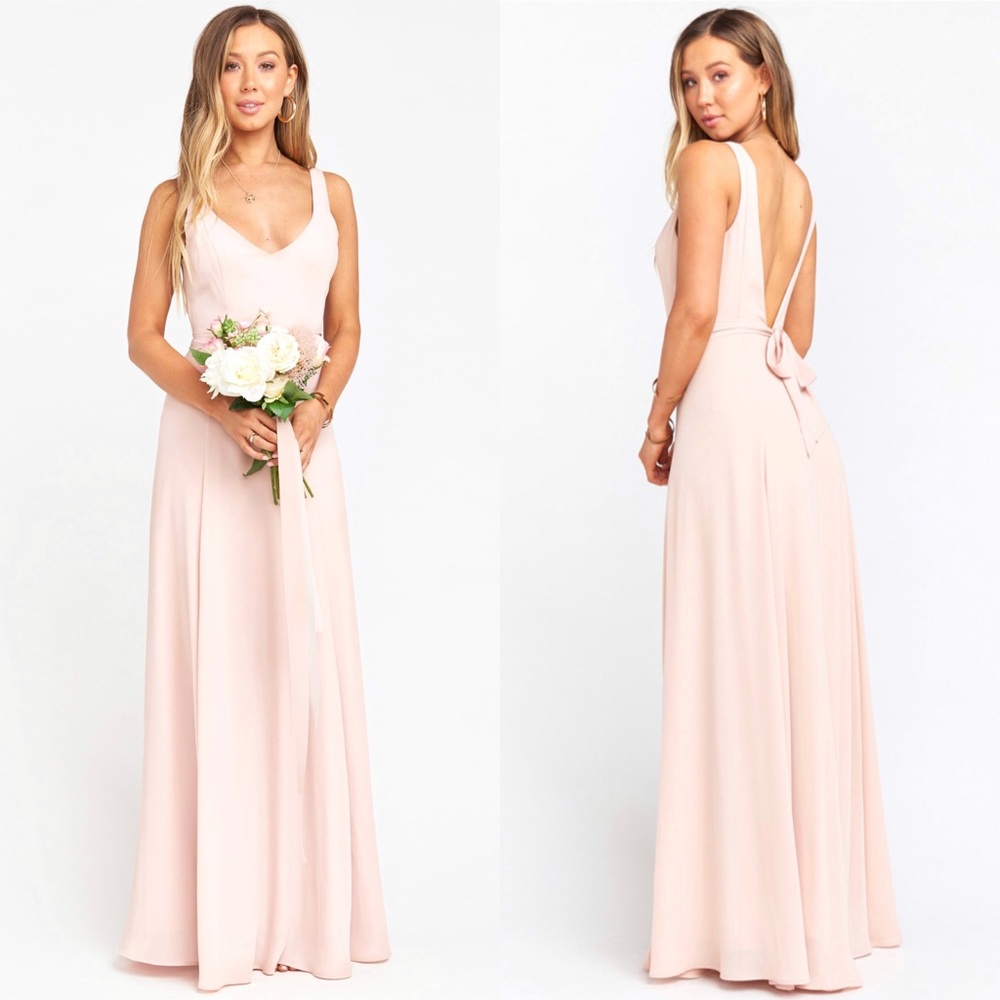 Show Me Your Mumu | Jenn Dusty Blush Maxi Bridal Dress